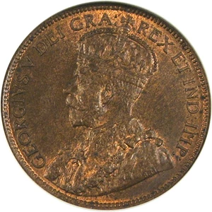 image for: Canada: 1914 1c NGC MS64 BN