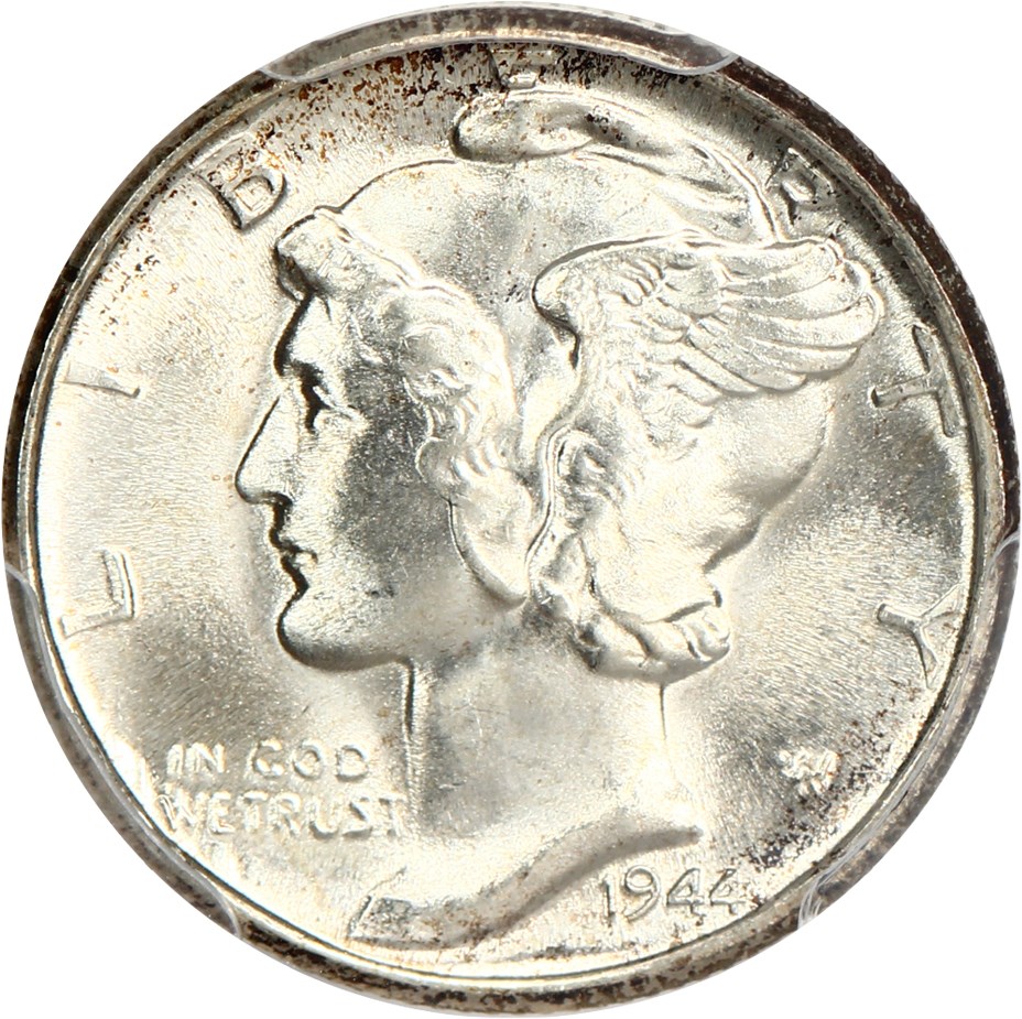 image for: 1944-D 10c PCGS MS67