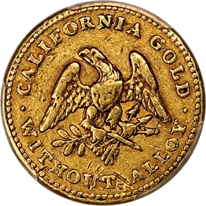 image for: 1849 Norris, Greg & Norris $5 PCGS XF45 (Plain Edge)