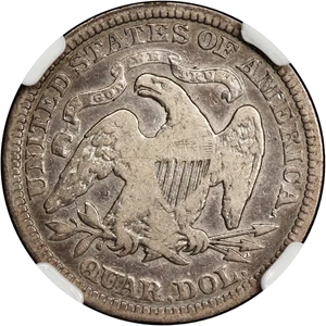 image for: 1866 25c NGC VF20