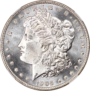 image for: 1904-O $1 NGC MS67