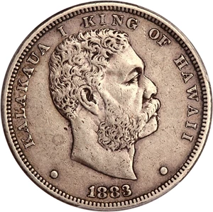 image for: 1883 $1 Hawaii PCGS XF40