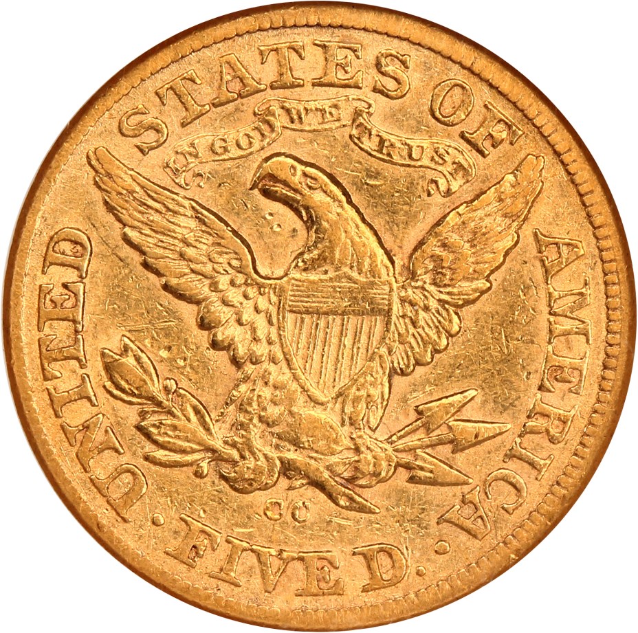 image for: 1873-CC $5 NGC XF40