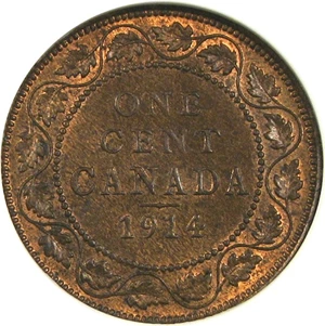 image for: Canada: 1914 1c NGC MS64 BN