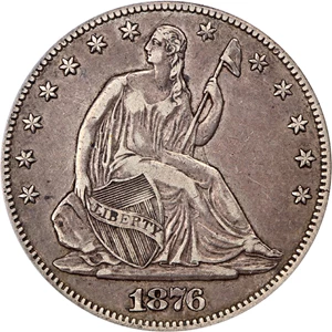 image for: 1876-CC 50c PCGS/CAC XF40