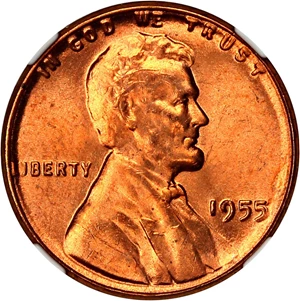 image for: 1955 1c NGC MS67 RD