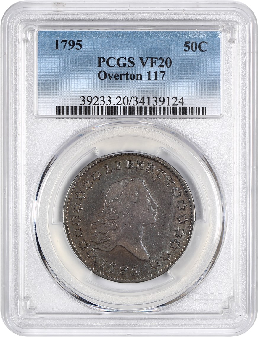 image for: 1795 50c PCGS VF20 (Overton 117)