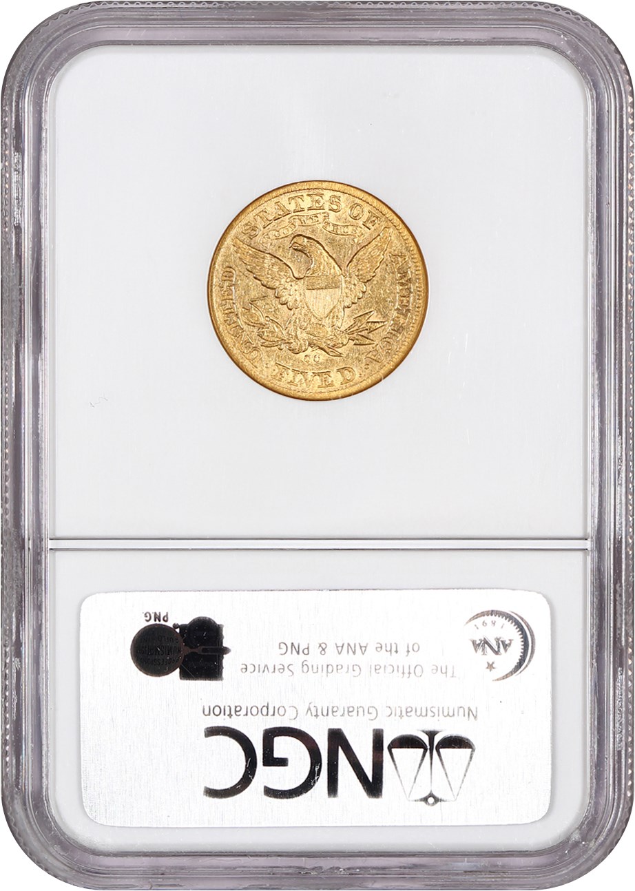 image for: 1873-CC $5 NGC XF40