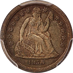 image for: 1856-S 10c PCGS AU50