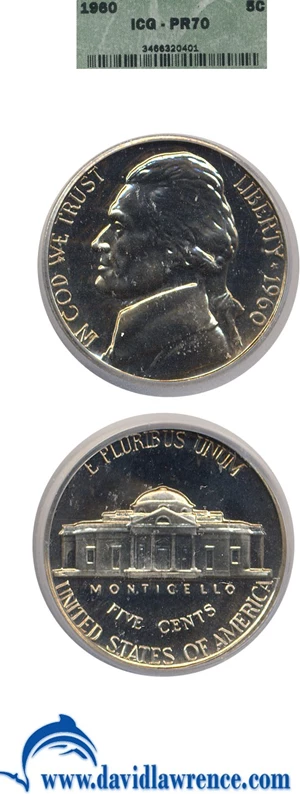 image for: 1960 5c ICG Proof 70