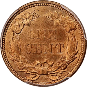 image for: 1858 Flying Eagle 1c PCGS MS66+ (Small Letters)