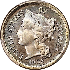 image for: 1885 3cN PCGS/CAC Proof 67
