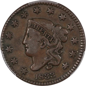 image for: 1833 1c PCGS VF25