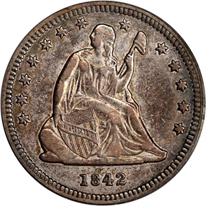 image for: 1842-O 25c PCGS VF35 (Small Date)