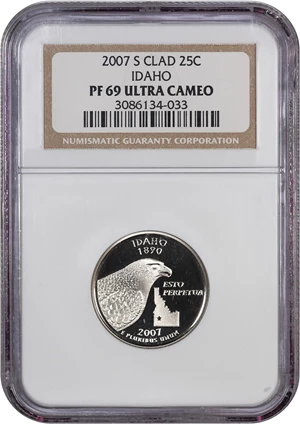 image for: 2007-S Idaho 25c NGC Proof 69 UCAM