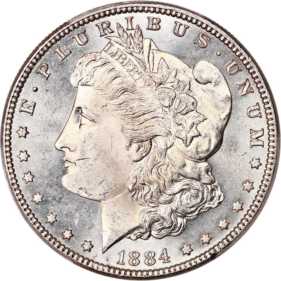 image for: 1884 $1 PCGS MS64 PL