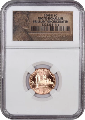 image for: 2009-D Lincoln-Professional 1c NGC Brilliant Uncirculated
