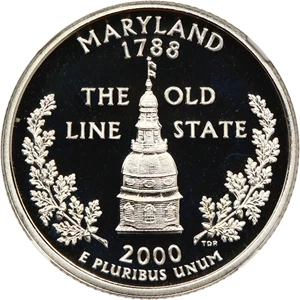 image for: 2000-S Maryland 25c NGC Proof 69 UCAM (Silver)