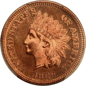 image for: 1869 1c PCGS Proof 64 RB