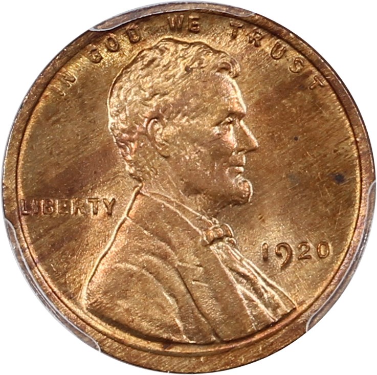 image for: 1920 1c PCGS MS64 RB