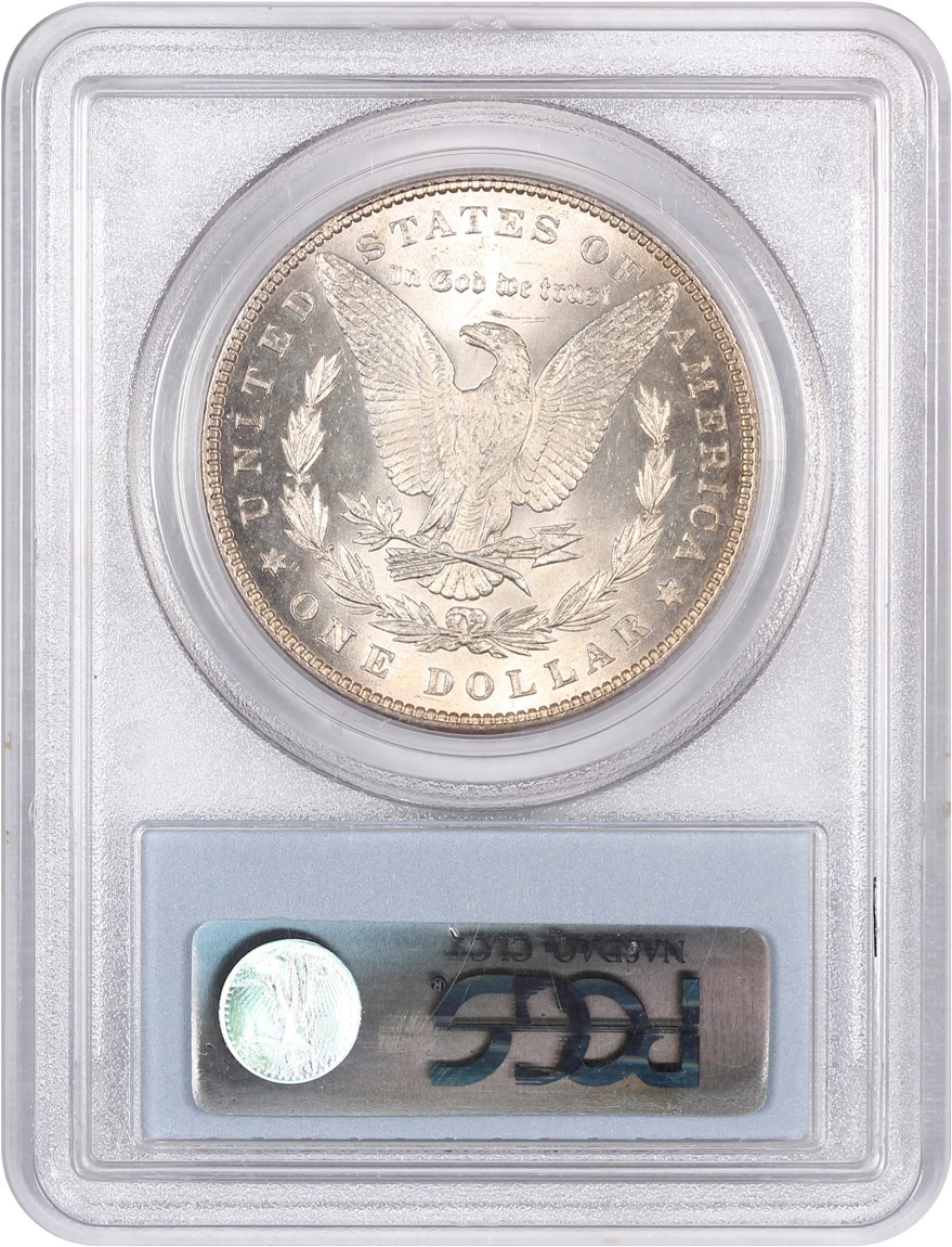 image for: Top 100 VAM: 1884 $1 PCGS MS63 (VAM-4, Small Dot)