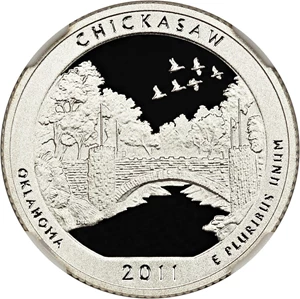 image for: 2011-S Chickasaw 25c NGC Proof 69 UCAM (Silver, Early Releases)