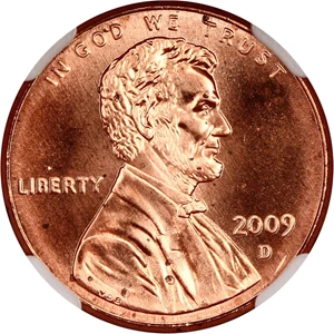 image for: 2009-D Lincoln-Professional 1c NGC Brilliant Uncirculated