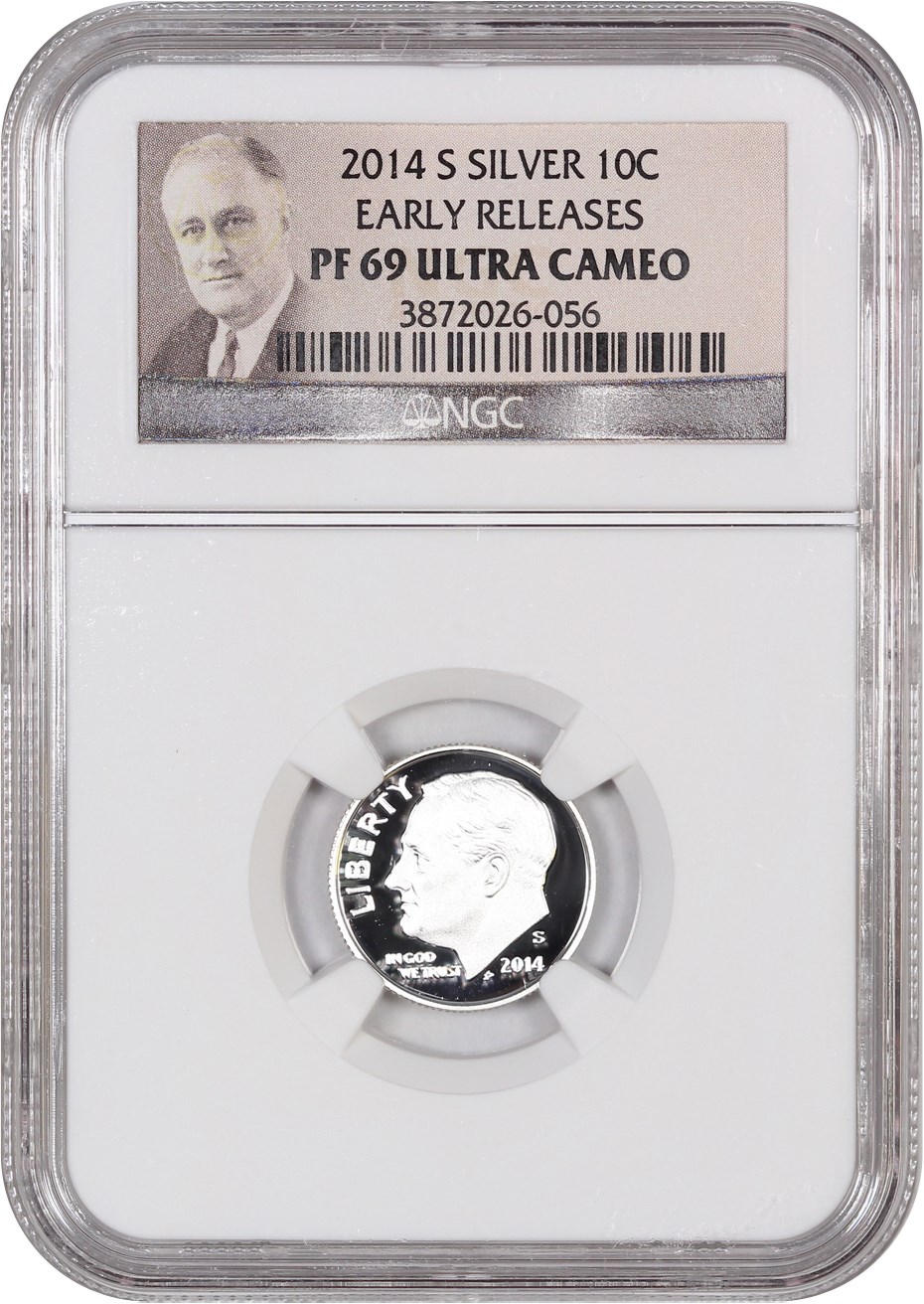 image for: 2014-S 10c NGC Proof 69 UCAM (Silver, Early Releases)