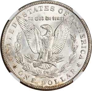 image for: Top 100 VAM: 1900 $1 NGC MS64 (VAM-24, Doubled Wing)