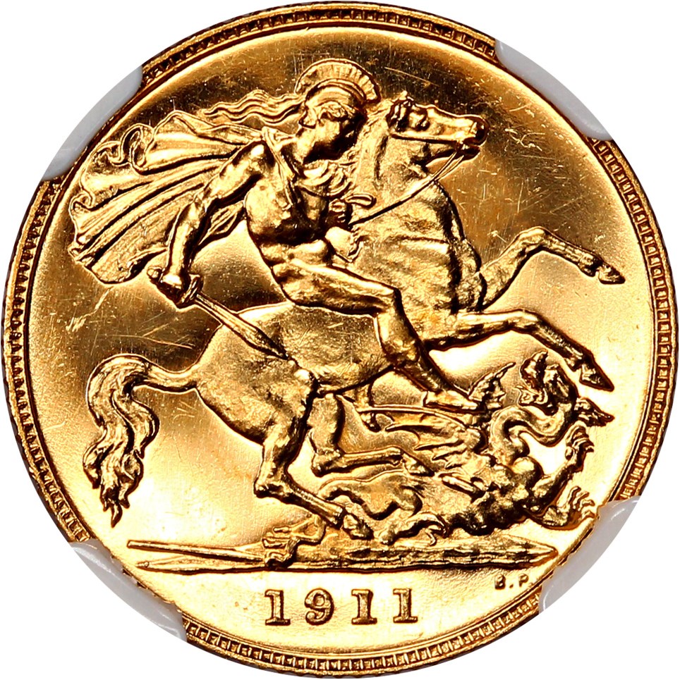 image for: Great Britain: 1911 1/2 Sov NGC Proof 62 CAM