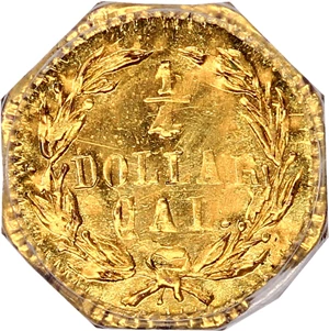 image for: 1876 Cal. Gold 25c PCGS MS65 (BG-780)