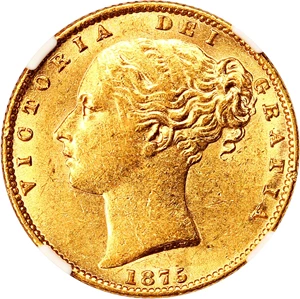 image for: Australia: 1875-S Shield (KM-6) Sov NGC MS61