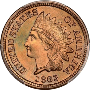 image for: 1863 1c PCGS Proof 64