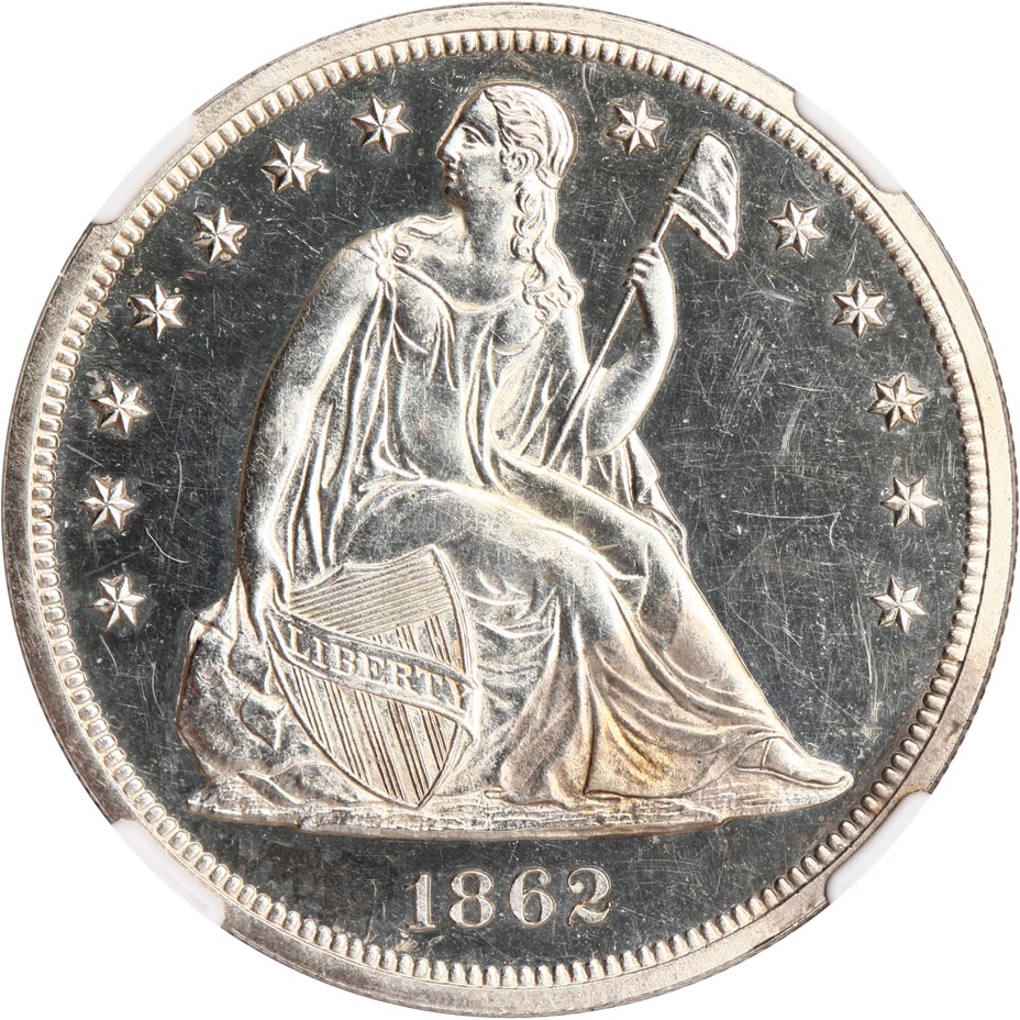 image for: 1862 $1 NGC Proof 61