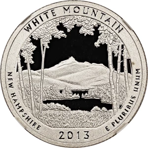 image for: 2013-S White Mountain 25c NGC Proof 69 UCAM (Clad)