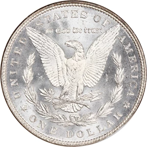 image for: Top 100 VAM: 1886 $1 NGC MS65 (VAM-17, Doubled Arrows)