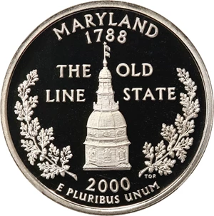 image for: 2000-S Maryland 25c NGC Proof 69 UCAM (Silver)