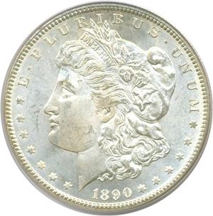 image for: 1890-CC $1 PCGS MS64