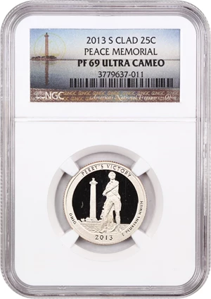 image for: 2013-S Peace Memorial 25c NGC Proof 69 UCAM (Clad)