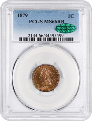 image for: 1879 1c PCGS/CAC MS66 RB