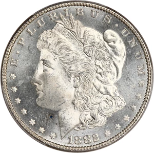image for: 1882 $1 PCGS MS64+ PL