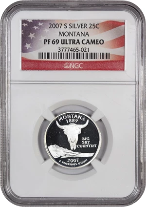 image for: 2007-S Montana 25c NGC Proof 69 UCAM (Silver)