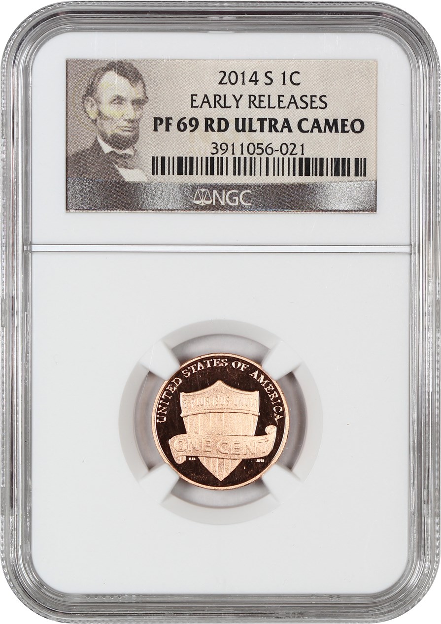 image for: 2014-S Shield 1c NGC Proof 69 RD UCAM (Early Releases)