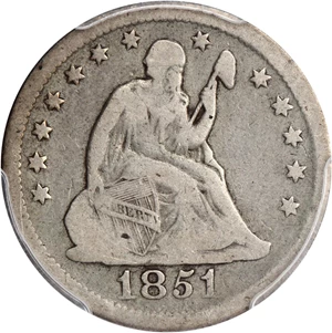 image for: 1851-O 25c PCGS VG-08
