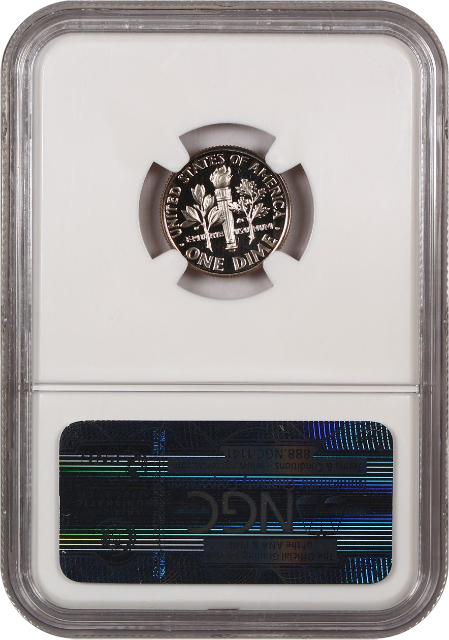 image for: 1996-S 10c NGC Proof 69
