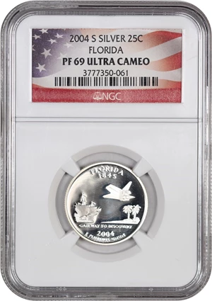 image for: 2004-S Florida 25c NGC Proof 69 UCAM (Silver)