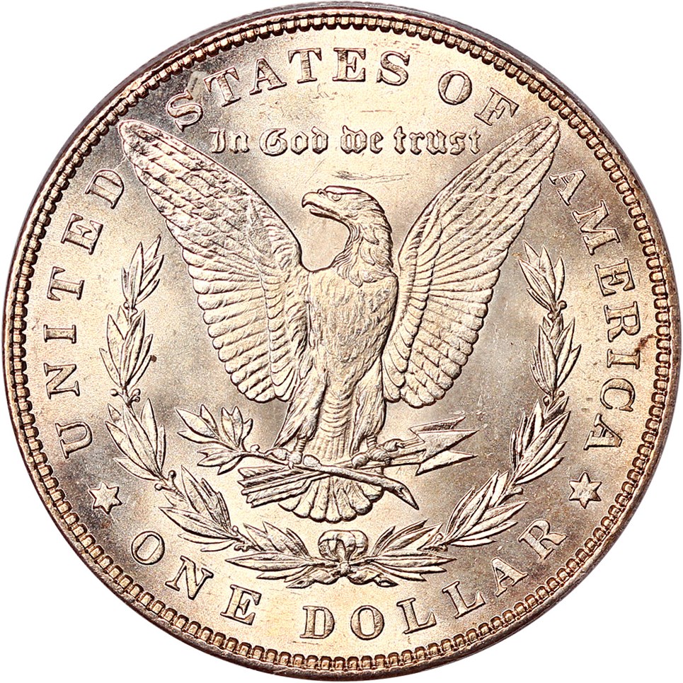 image for: Top 100 VAM: 1884 $1 PCGS MS63 (VAM-4, Small Dot)