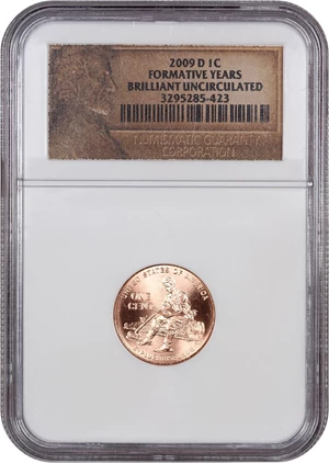image for: 2009-D Lincoln-Formative Years 1c NGC Brilliant Uncirculated