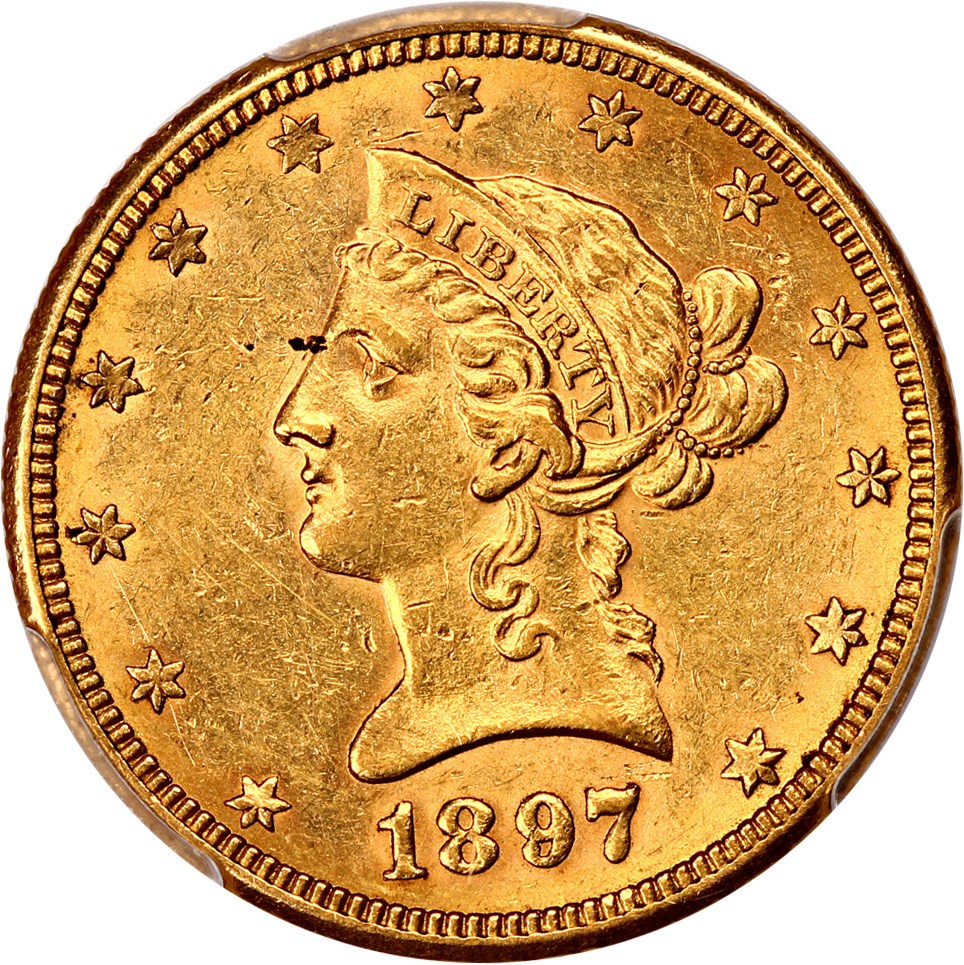 image for: 1897-O $10 PCGS AU55