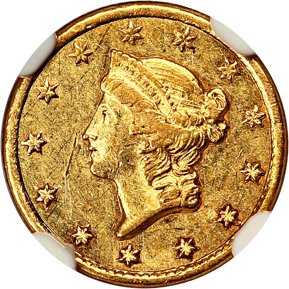 image for: 1850-C G$1 NGC AU53